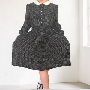 Vintage Sears Secretary Shirt Dress Sexy Teacher HeadMaster 10P Pockets Belt